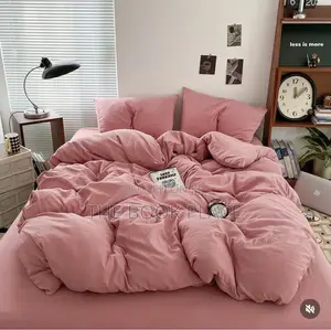 Peach Color Luxury Bedsheets With Pillow Case