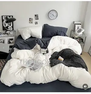 White/ Dark Grey American Pure Cotton Bedding