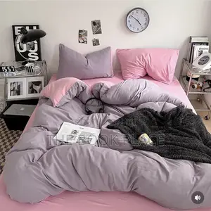 Lilac and Pink Pure Cotton American Bedding Set