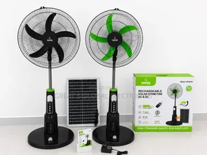 Rechargeable Solar Stand Fan (Ac Dc) – Model Iw-8918