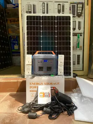 500watts Solar Generator With Free 100watts Solar Panel, Bulbs Kits
