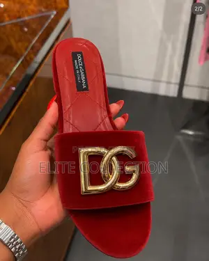 Luxe D G Slippers Yellow, Wine Red, Nude Size Range: 37-38-39-40-41-42