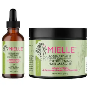 Mielle Mint Strengthening Hair Masque With Beard Growth Oil-
