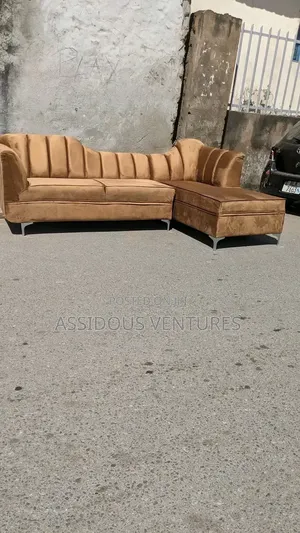 Stylish Minimalist Opulent L Shaped Sofa Chair