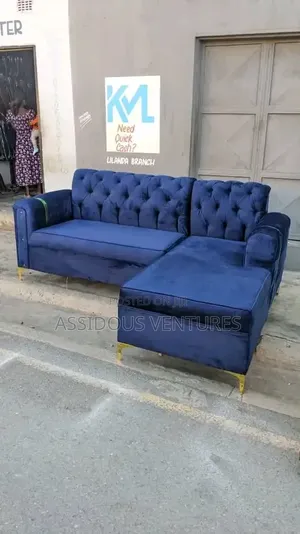 Simple Minimalist Opulent L Shaped Sofa Chair