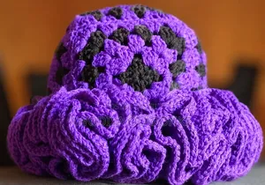Crochet Ruffled Hat