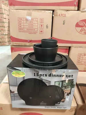 16pieces Black Dinner Set