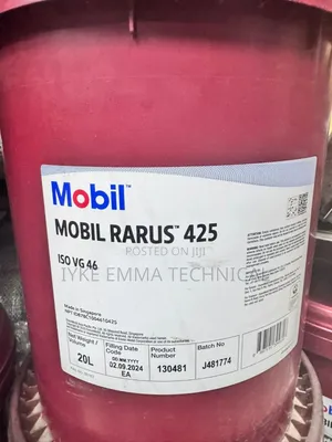 Mobil Rarus 425 Iso Vg 46 Ashless Compressor Oil (20ltr/Pail)
