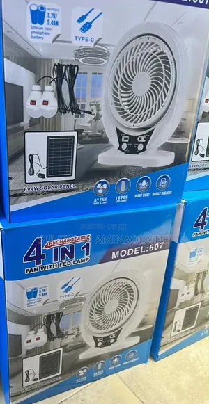 4 In1 Fan With Led Lamps
