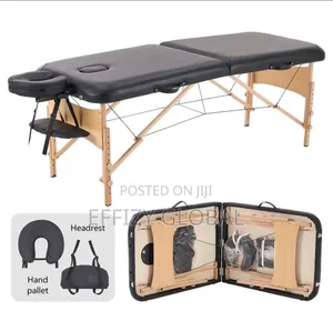 Brand New Wooden Massage Table With a Foldable, Space-Saving Design.