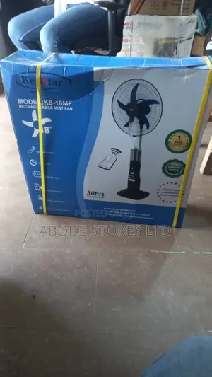 Kenstar Rechargeable Standing Fan With 5 Blade 18inches.