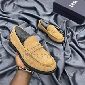 Dior Homme Suede Brown Penny Loafers