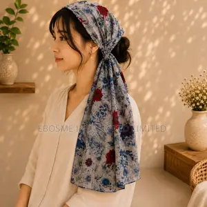 Elegant Cotton Stole/Head Scarf Designed 50cm X 190