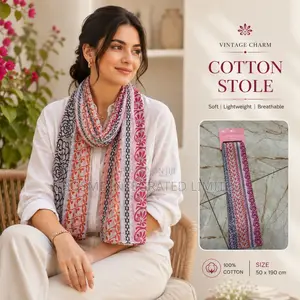 Vintage Charm Cotton Stole