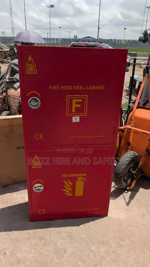 2-in-1 Fire Hose Reel And Fire Extinguisher Cabinet