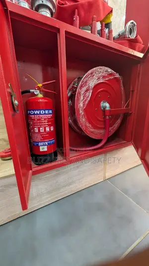 2-in-1 Hose Reel And Fire Extinguisher Cabinet