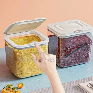 8l Pop-Up Acrylic Rice Bin T2mm7