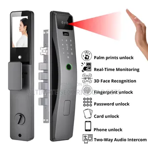 3d Face Recognition Tuya Smart Door Lock With Video Doorbell