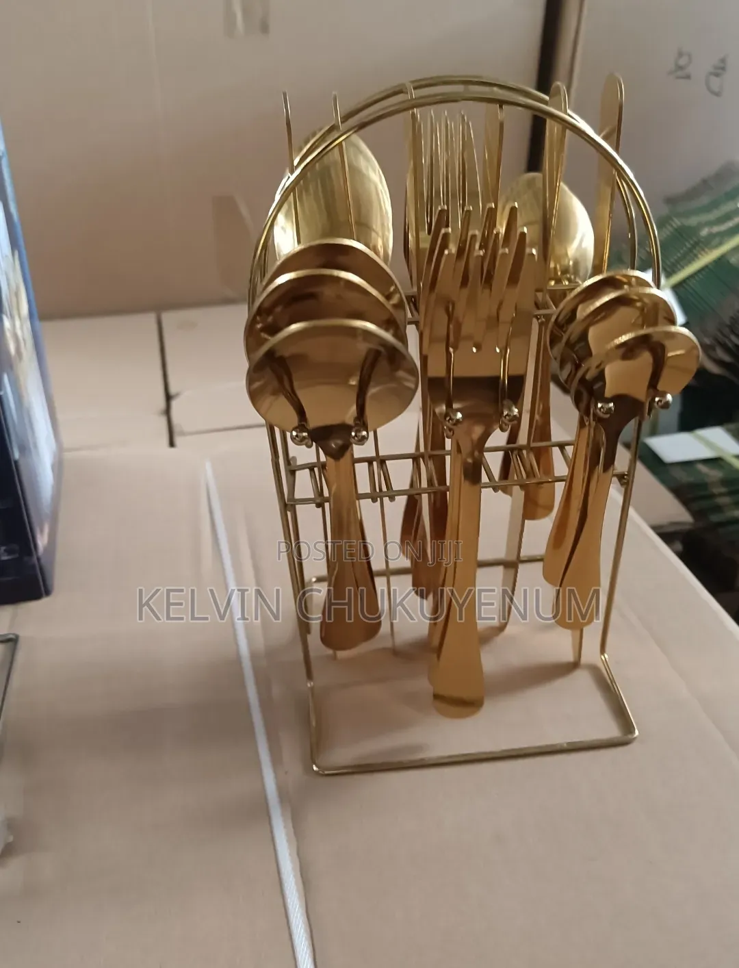 20 Pieces Gold Cutlery