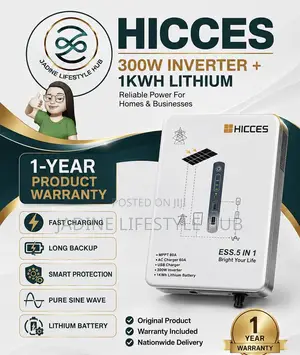 Hicces 300w Inverter With 1kw Lithium Battery