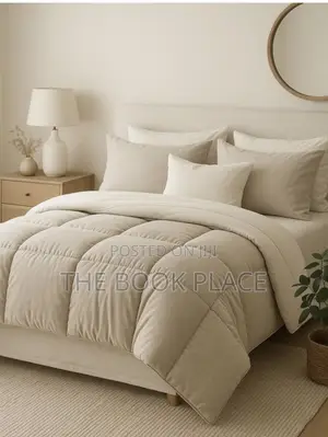 Two Side Beige Crime Bedsheets With Duvet