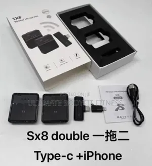 Brand New Sx8 Wireless Dual Noise Cancellations Microphone