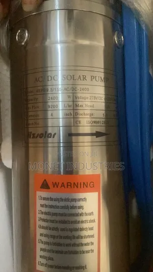 3hp Ac Dc Hz Solar Submersible Solar Pump