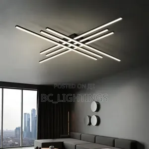 Modern Luxury Ceiling Lamp Creative Linear Chandelier for Living Room