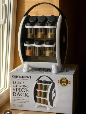 18pcs Jar Rotating Spice Rack
