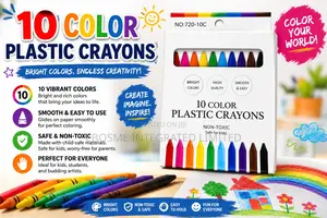 Colourful Plastic Crayon
