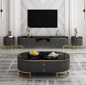 Quality Set of Tv Console and Center Table