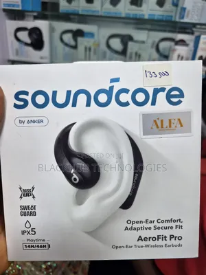 Anker Aerofit Pro, Open-Ear Comfort, Sweat Guard, 14h Playtime