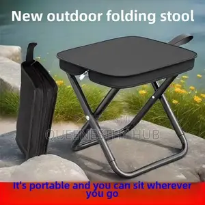 Foldable Chair/Stool - Purse Shaped Heavy Duty Outdoor Stool