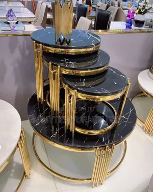 Marble Top Center Table (3 in 1)