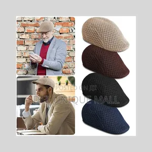 Summer Men Breathable Mesh Cap Beret.In Colors