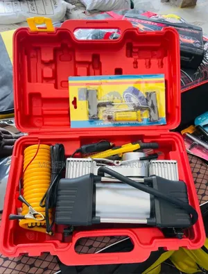 12v Heavy Duty Double Cylinder Car Tyre Air Compressor