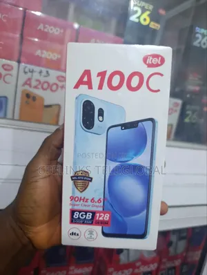 New Itel A100C 128 GB Black