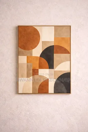 Century Modern Abstract Geometric Canvas Wall Artwork