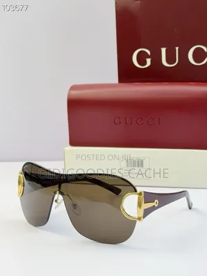 Unisex Horsebit Shield Sunglasses