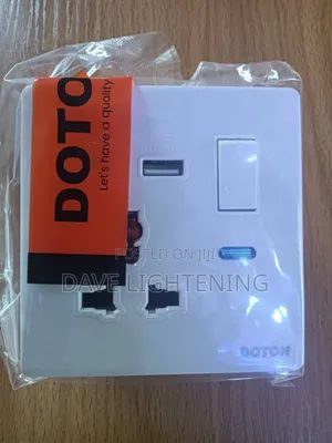 High Quality Double Socket With Usb and Type-C