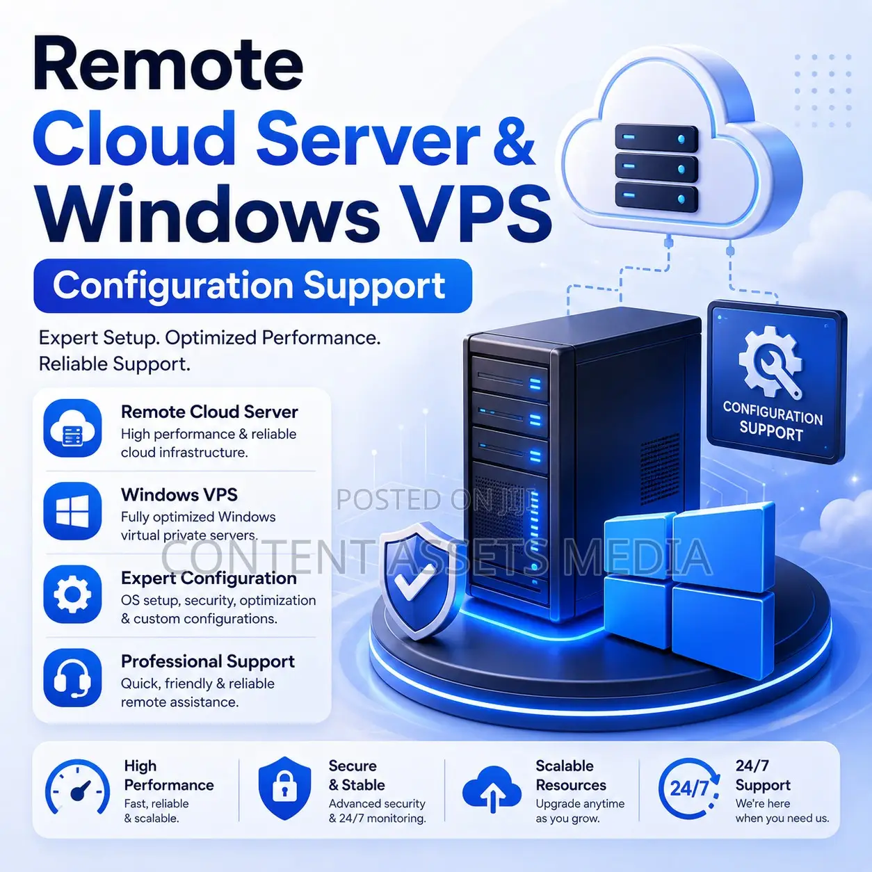 Remote Cloud Server Windows VPS Configuration Support