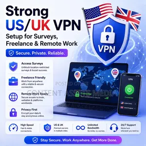 Strong Us/Uk VPN Setup for Surveys, Freelance Remote Work
