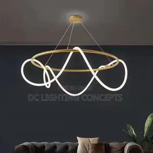 Modern Luxury Round Silicone Tube Pendant Chandelier
