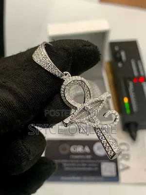 Xvip VVS Moissanite Diamond Cross Pendants on Tennis Neckchains