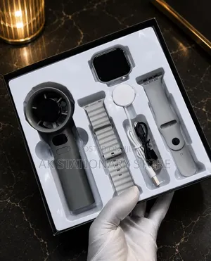 Ultra 4 Smartwatch With Smart Fan 30 Portable Cooling Fan