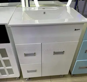 Modern Glossy White Bathroom Vanity