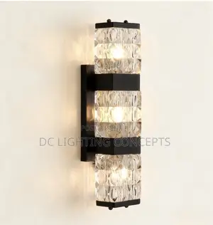 Modern Luxury Crystal Rectangular Glass Wall Lamp