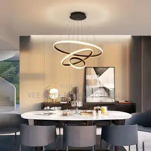 3-Ring Luxury Pendant Light for Dining Room, Living Room Staircase