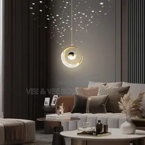 Modern Moon Starry Sky Hanging Lamp - For Dining, Sit Outs, Kitchen