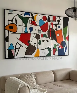 Abstract Geometric Eyes Canvas Artwork